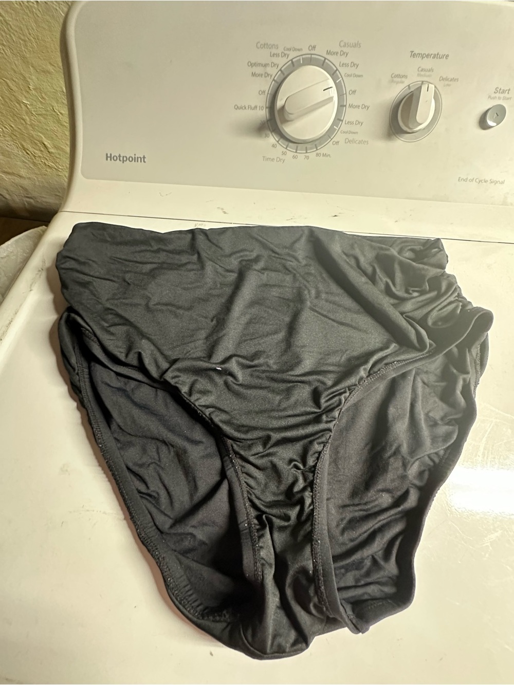 Black High-Waist Bikini Bottom